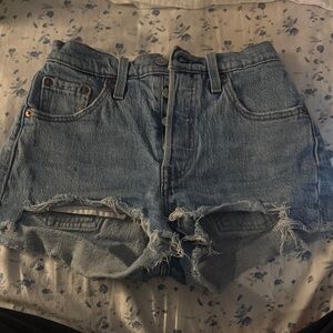 Levi’s Blue Denim Women Shorts